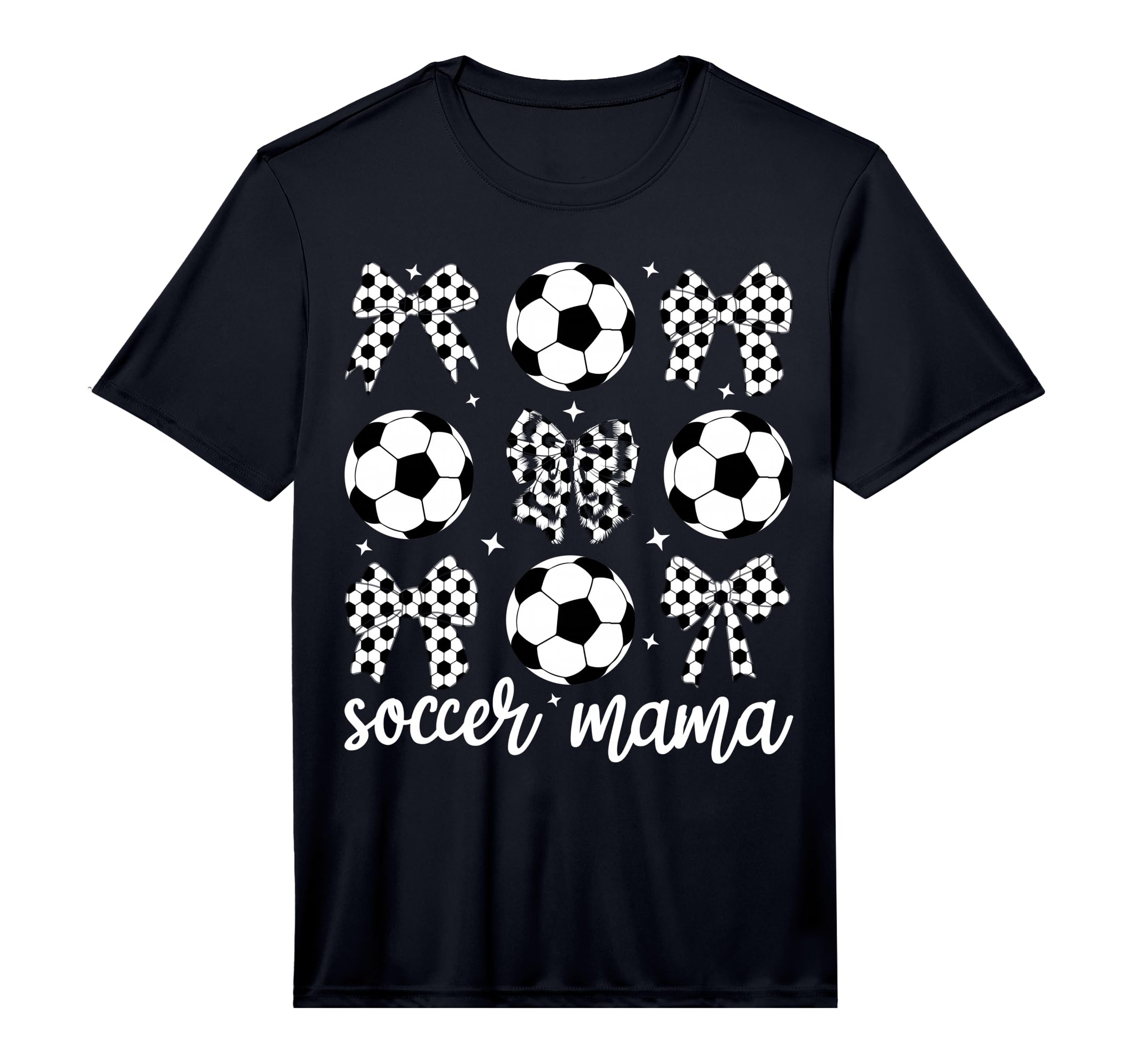 Soccer Mama Coquette Bow Soccer Mom T-Shirt - Novelty Apparel Men Women - T-Shirt, Sweatshirt, Hoodie