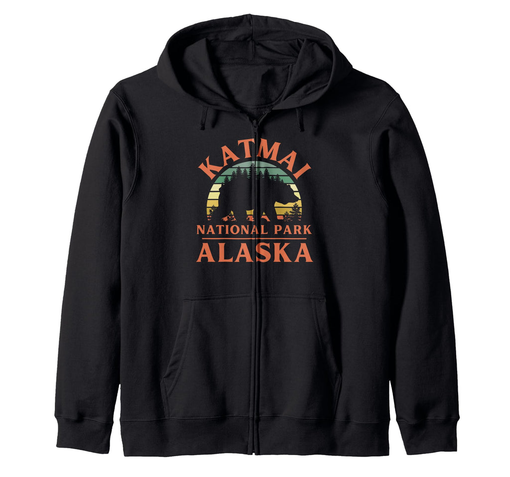 Katmai National Park Alaska Usa Outdoor Hoodie - Novelty Apparel for Adults - T-Shirt, Sweatshirt, Hoodie