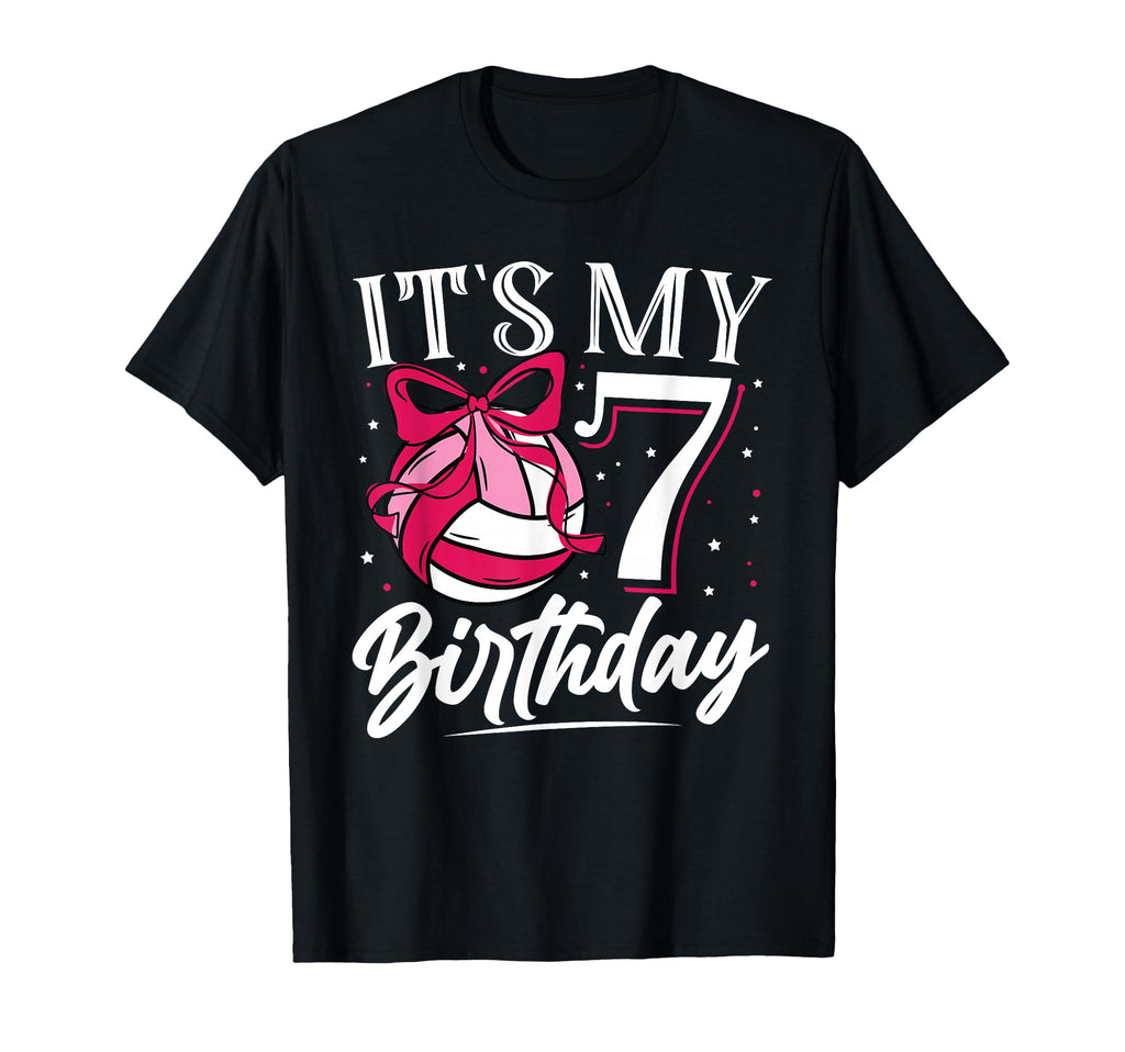 Its My 7 Seven Birthday Volleyball T-Shirt - Minimalist Print for Adults - T-Shirt, Sweatshirt, Hoodie