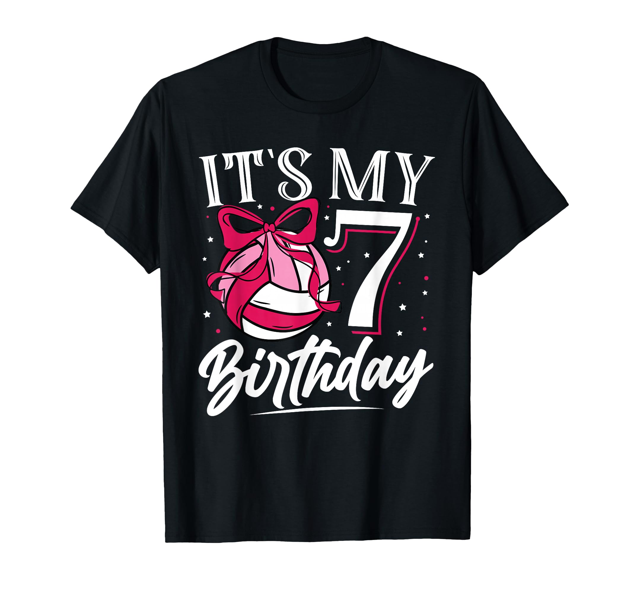 Its My 7 Seven Birthday Volleyball T-Shirt - Minimalist Print for Adults - T-Shirt, Sweatshirt, Hoodie