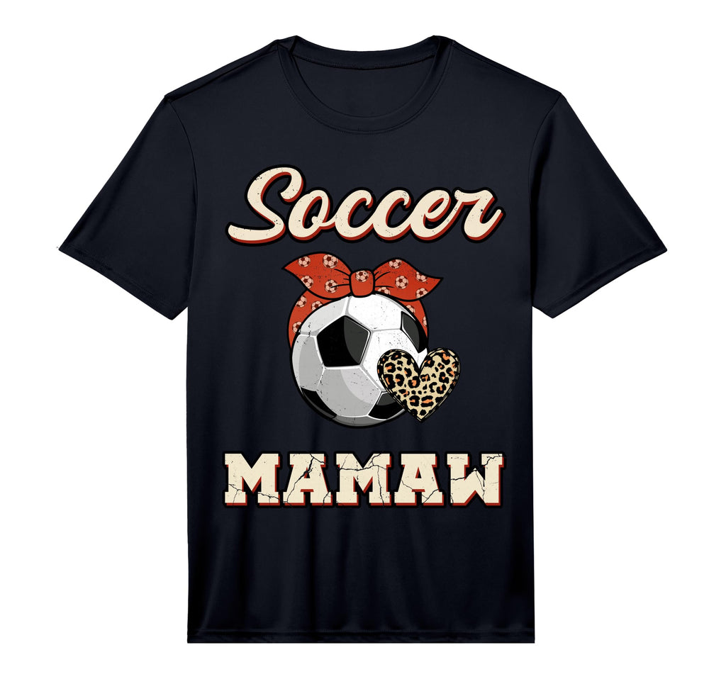 Mens Soccer Mamaw Bandana Leopard T-Shirt - Minimalist Print Men Women - T-Shirt, Sweatshirt, Hoodie