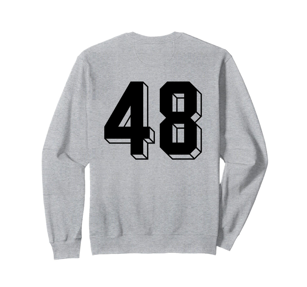 Number 48 Backside 80S 90S Team Sweatshirt - Trendy Graphic Men Women - T-Shirt, Sweatshirt, Hoodie