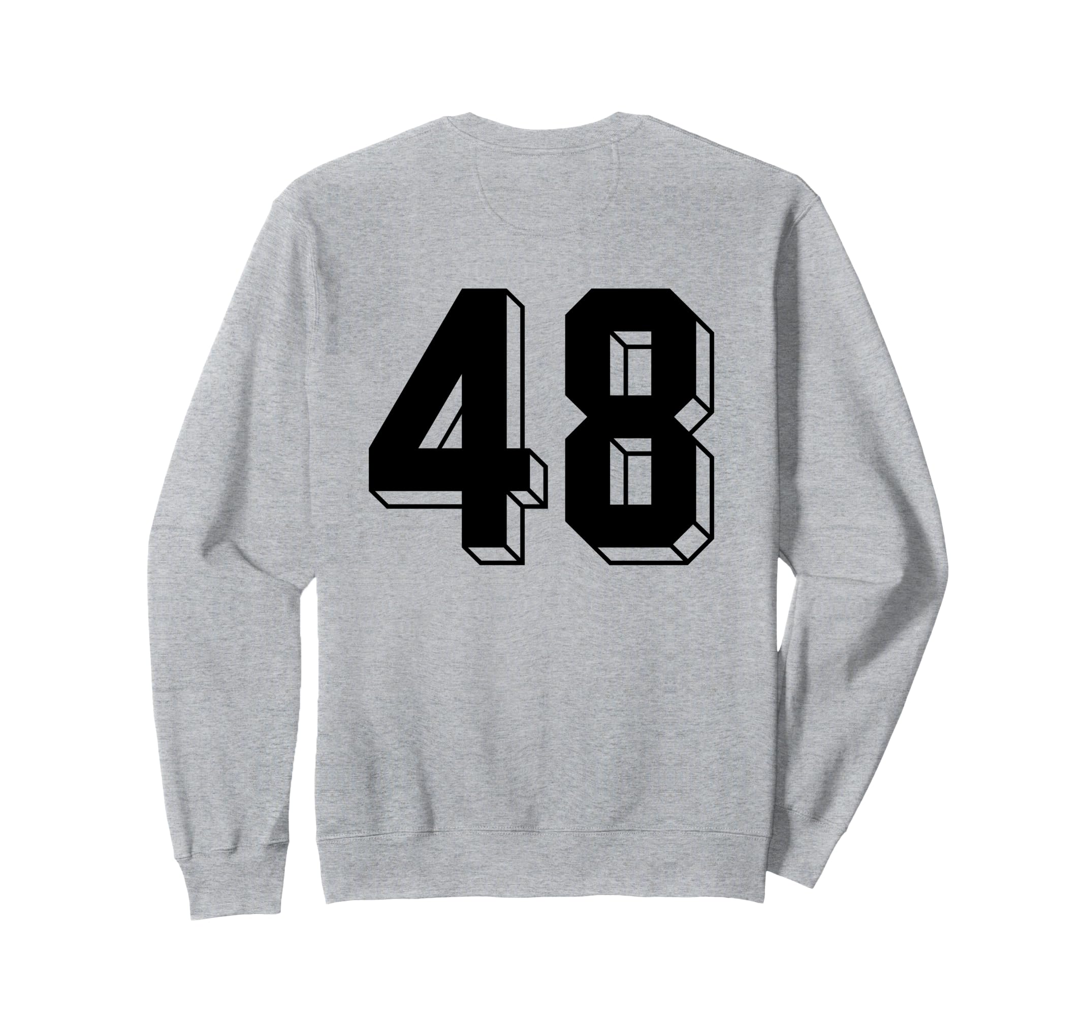 Number 48 Backside 80S 90S Team Sweatshirt - Trendy Graphic Men Women - T-Shirt, Sweatshirt, Hoodie