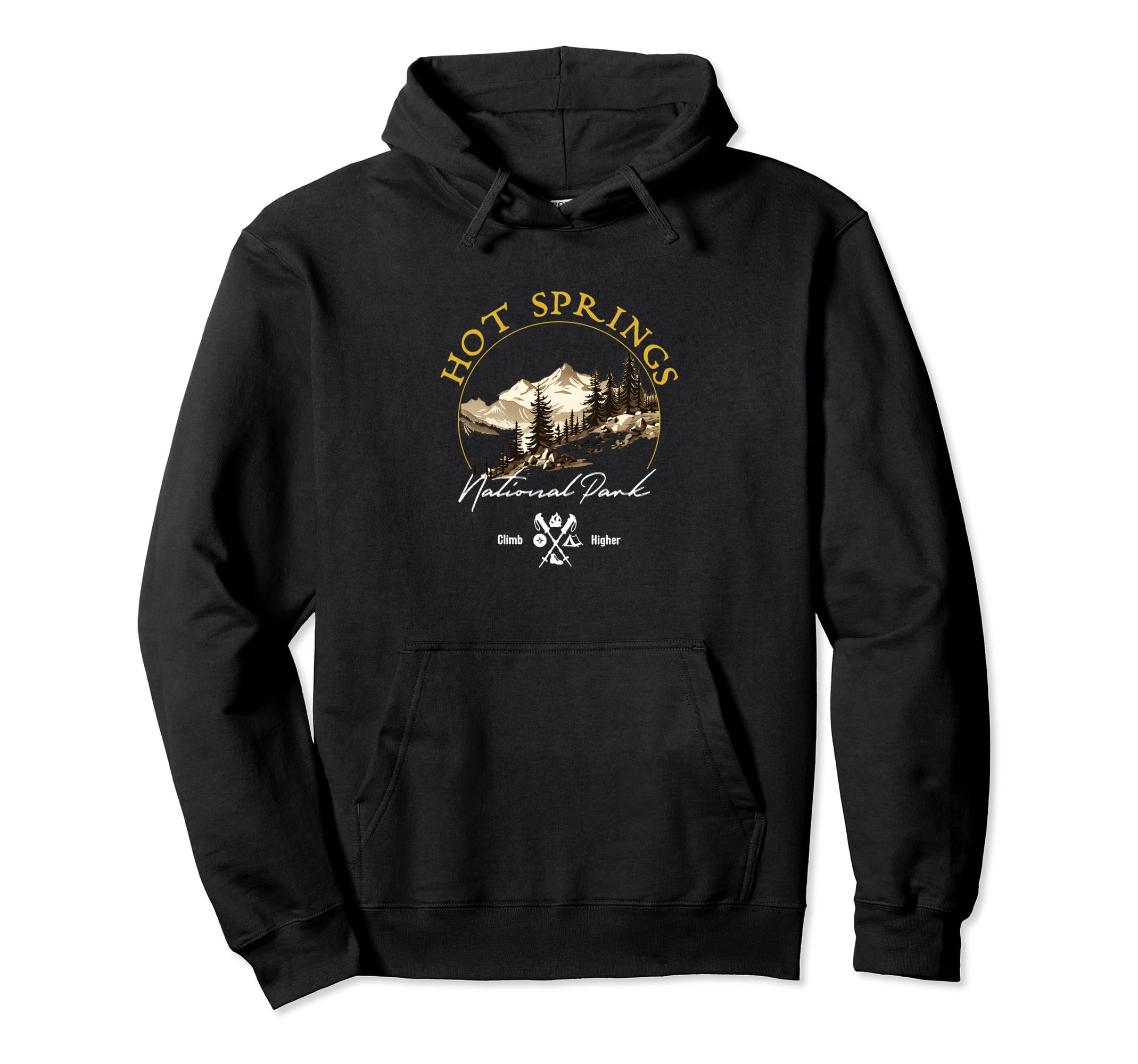 Hot Springs National Park Souvenir Hoodie - Aesthetic Graphic Men Women - T-Shirt, Sweatshirt, Hoodie