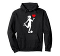 Soccer Valentines Day Heart Love Hoodie - Streetwear Style Men Women - T-Shirt, Sweatshirt, Hoodie
