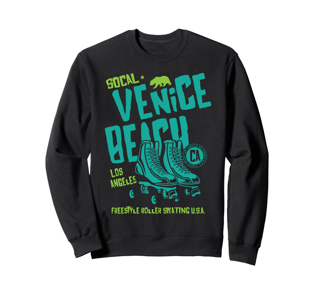 Venice Beach California Roller Sweatshirt - Aesthetic Graphic Men Women - T-Shirt, Sweatshirt, Hoodie
