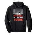 My Goal Is To Stop Yours Goal Keeper Hoodie - Minimalist Print for Adults - T-Shirt, Sweatshirt, Hoodie
