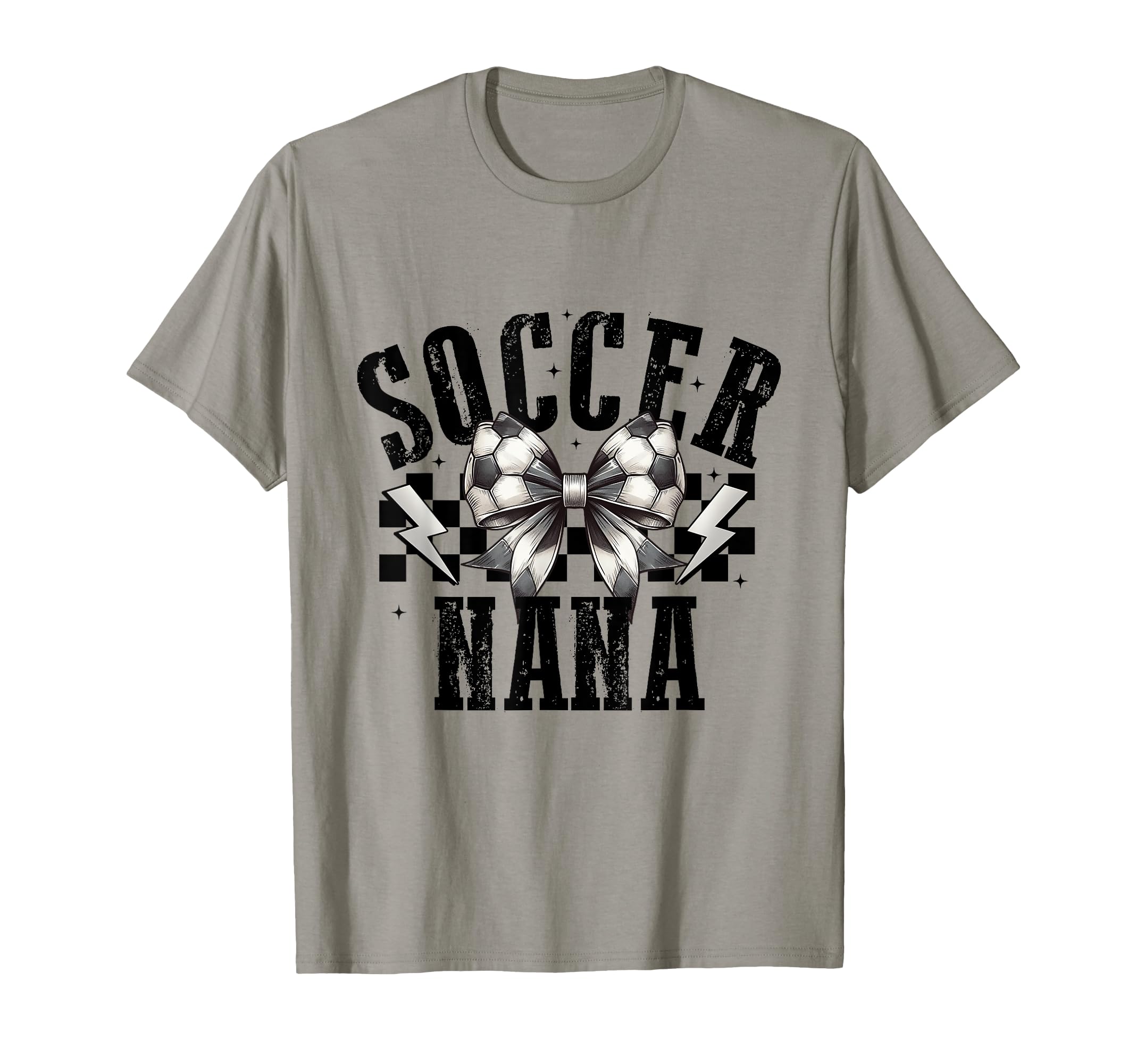 Soccer Nana Groovy Soccer Coquette T-Shirt - Novelty Apparel for Adults - T-Shirt, Sweatshirt, Hoodie