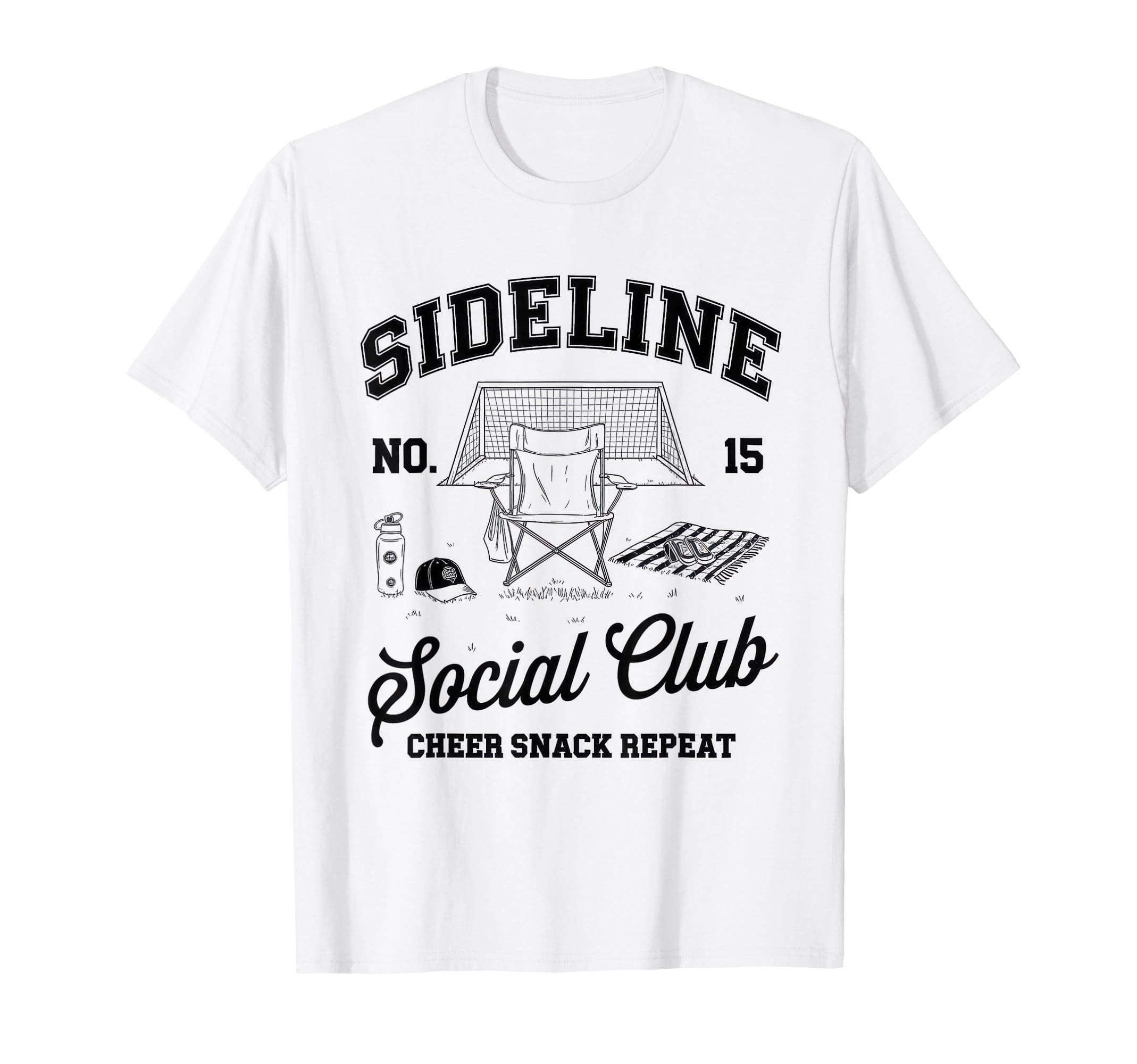 Sideline Social Club Soccer Mom Game Day T-Shirt - Trendy Graphic Men Women - T-Shirt, Sweatshirt, Hoodie