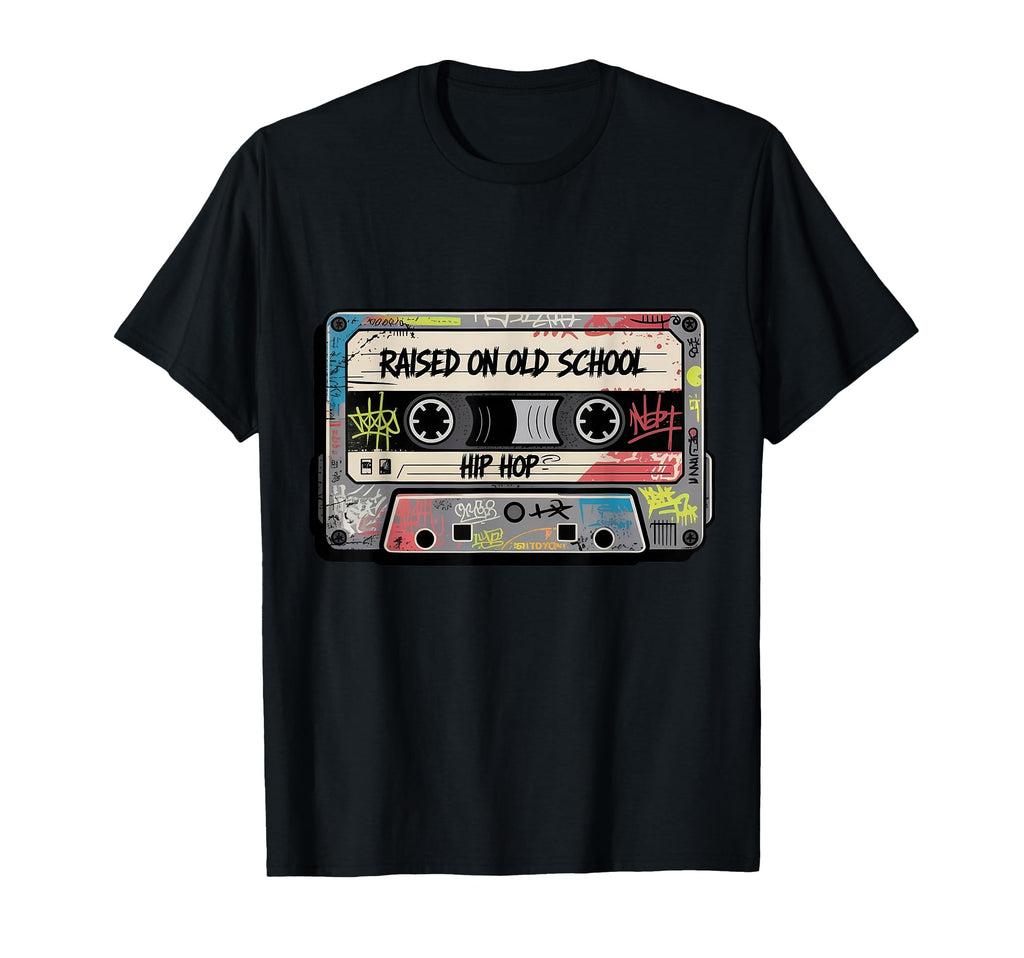 Raised Oldschool Hip Hop Music Graffiti T-Shirt - Novelty Apparel Unisex - T-Shirt, Sweatshirt, Hoodie