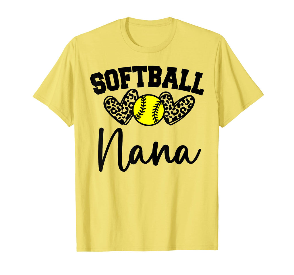 Personalized Softball Heart Nana T-Shirt - Streetwear Style Men Women - T-Shirt, Sweatshirt, Hoodie