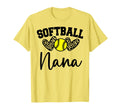 Personalized Softball Heart Nana T-Shirt - Streetwear Style Men Women - T-Shirt, Sweatshirt, Hoodie