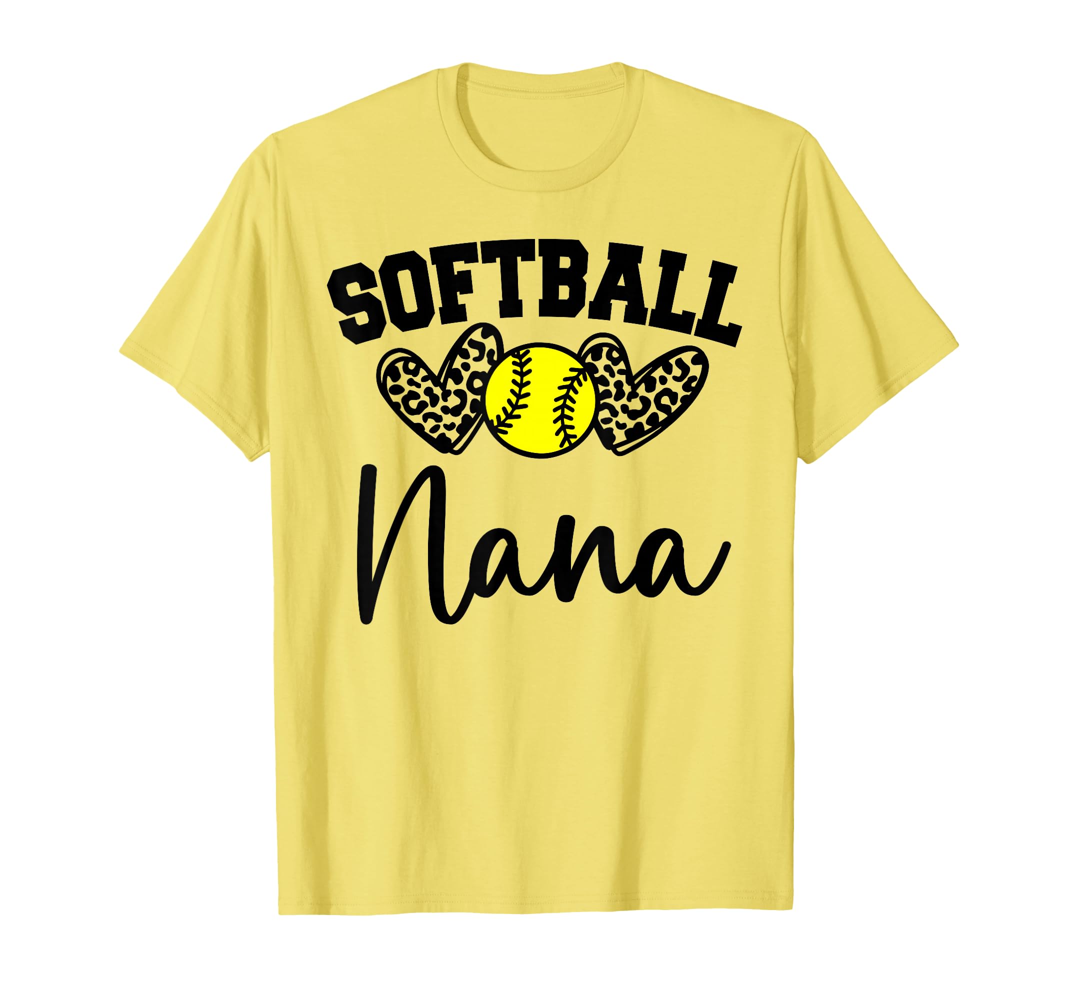 Personalized Softball Heart Nana T-Shirt - Streetwear Style Men Women - T-Shirt, Sweatshirt, Hoodie