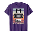 Never Forget Floppy Disk Vhs Tape 90S T-Shirt - Unique Graphic for Adults - T-Shirt, Sweatshirt, Hoodie