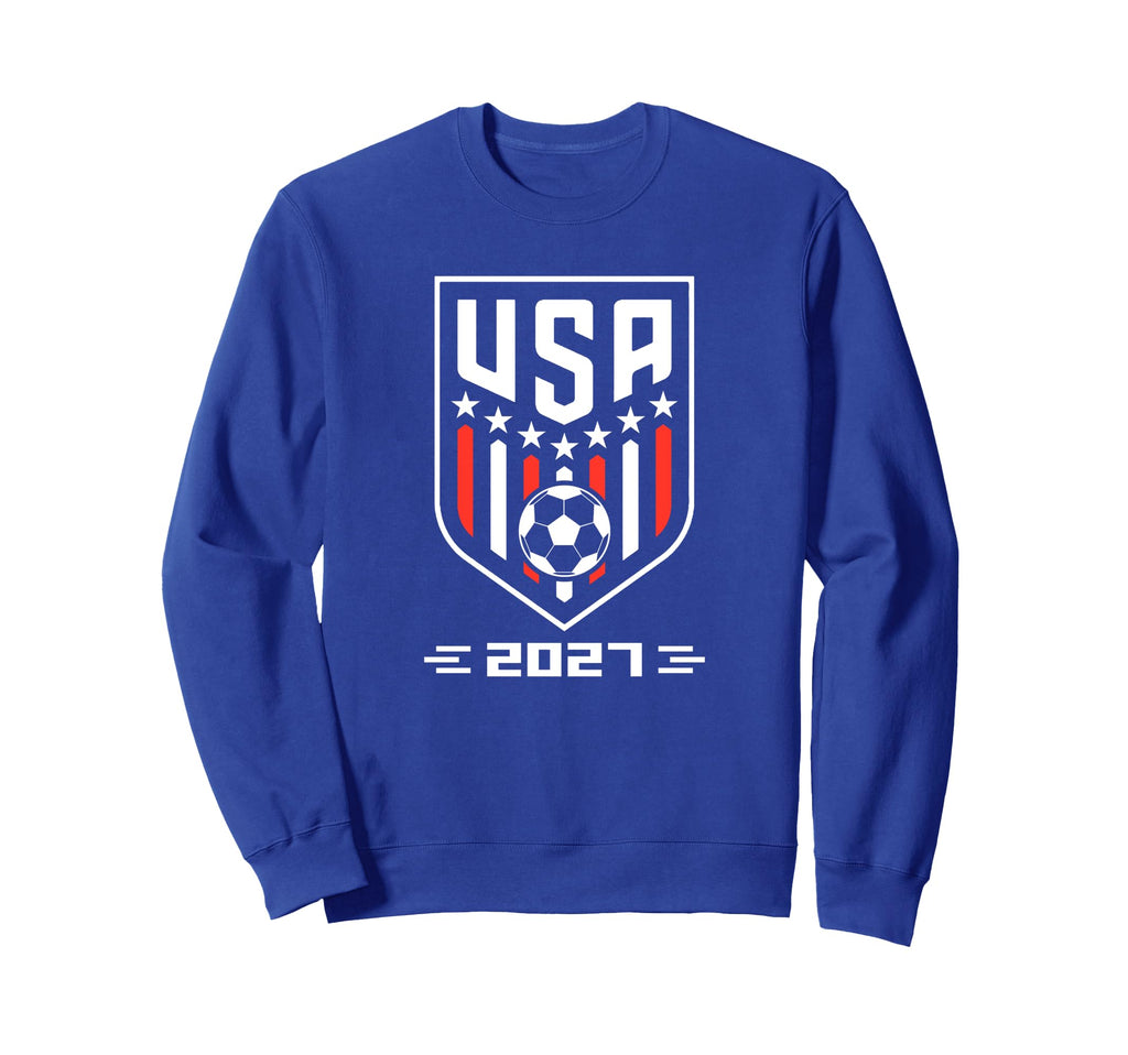 American Flag Soccer Team Soccer 2027 Sweatshirt - Trendy Graphic Unisex - T-Shirt, Sweatshirt, Hoodie