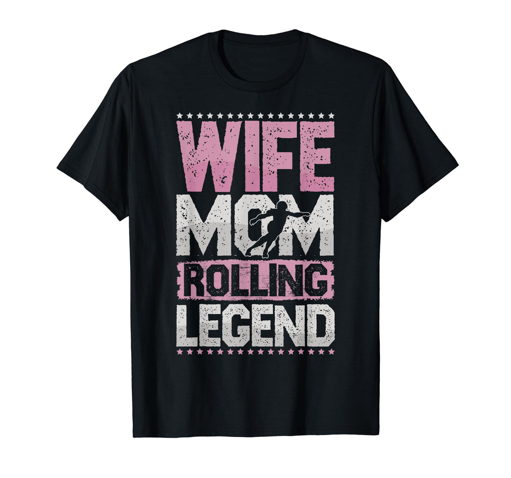 Skating Wife Mom Roller Skates T-Shirt - Casual Everyday Wear Men Women - T-Shirt, Sweatshirt, Hoodie