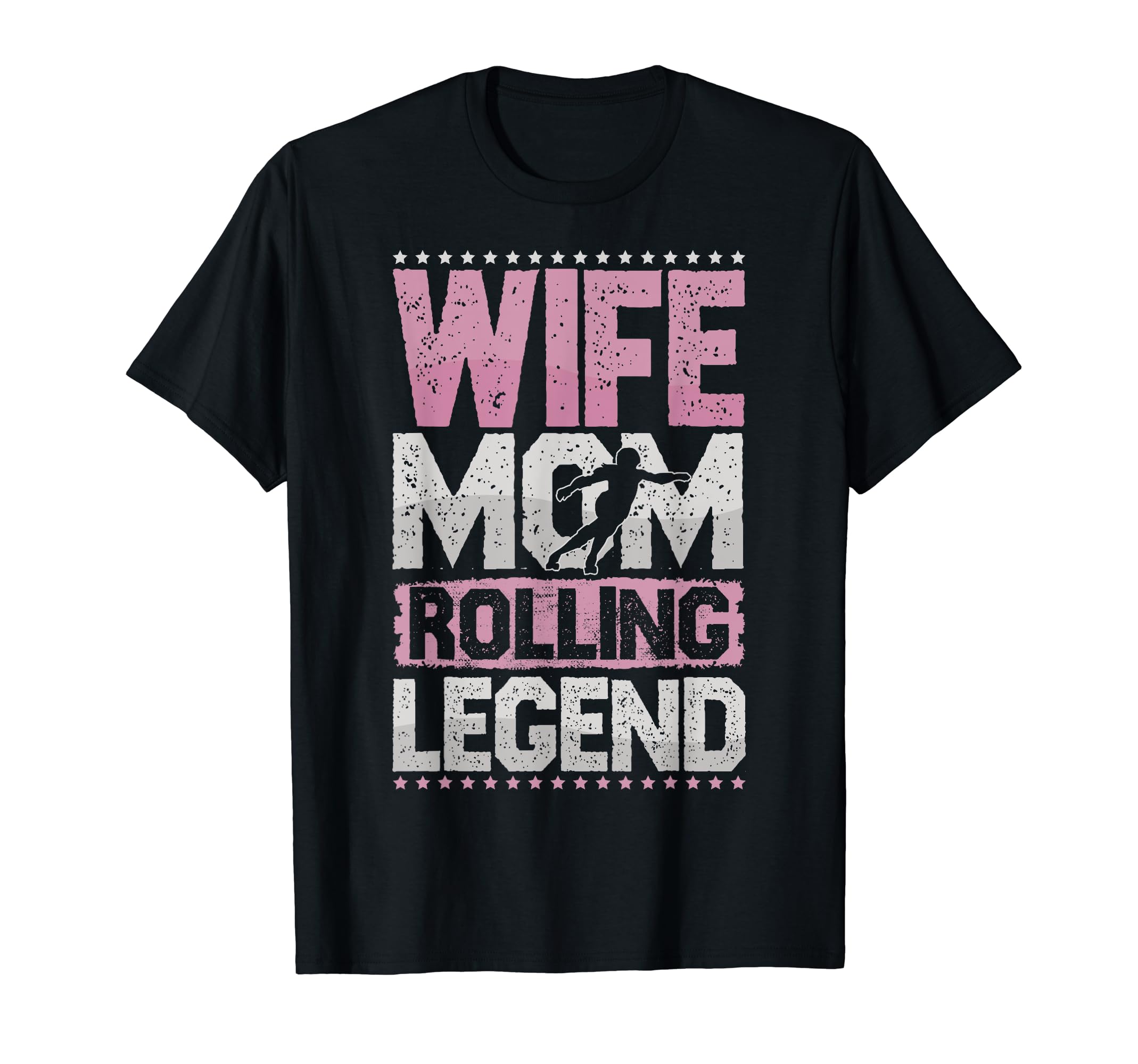 Skating Wife Mom Roller Skates T-Shirt - Casual Everyday Wear Men Women - T-Shirt, Sweatshirt, Hoodie