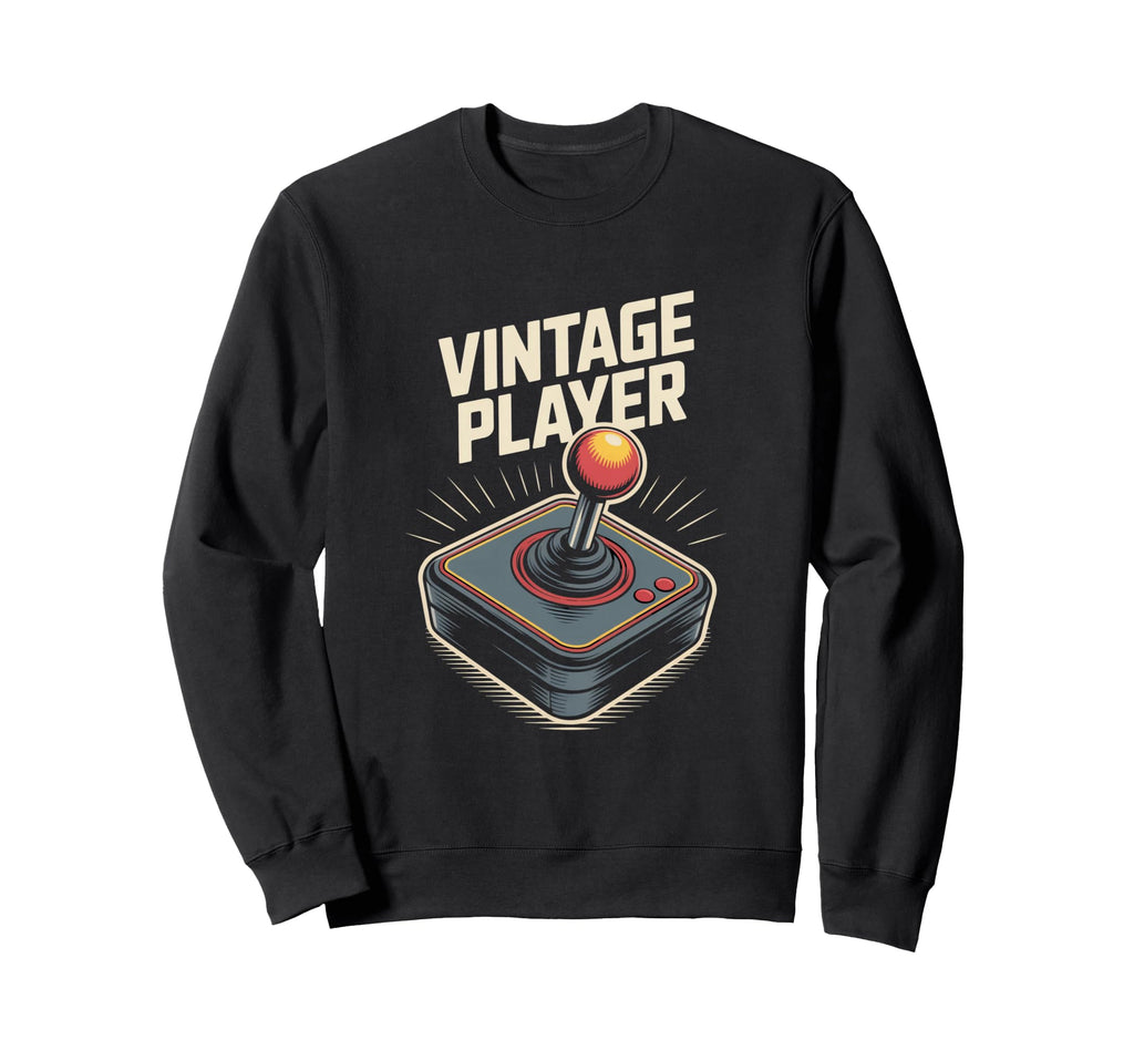 Player Joystick Arcade Gamer Sweatshirt - Minimalist Print for Adults - T-Shirt, Sweatshirt, Hoodie