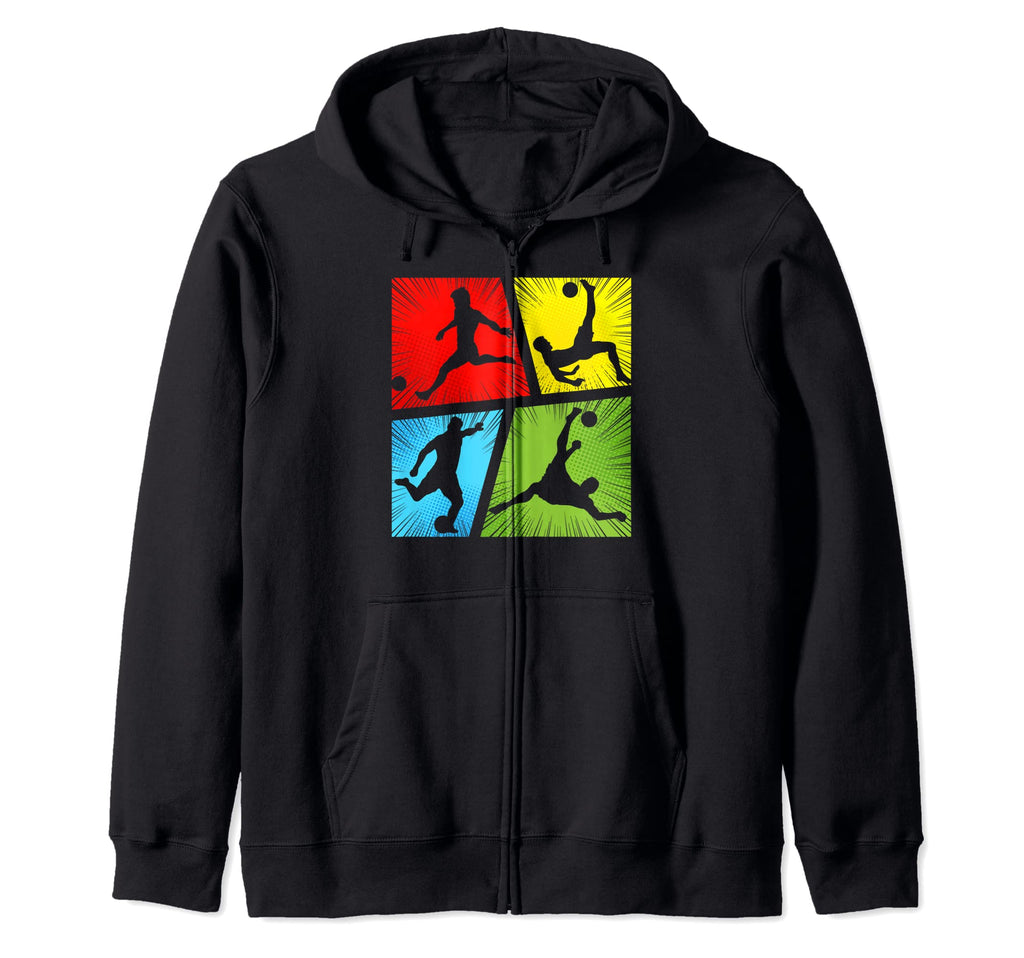 Comic Soccer Soccer Player Sweatshirt - Trendy Graphic for Adults - T-Shirt, Sweatshirt, Hoodie