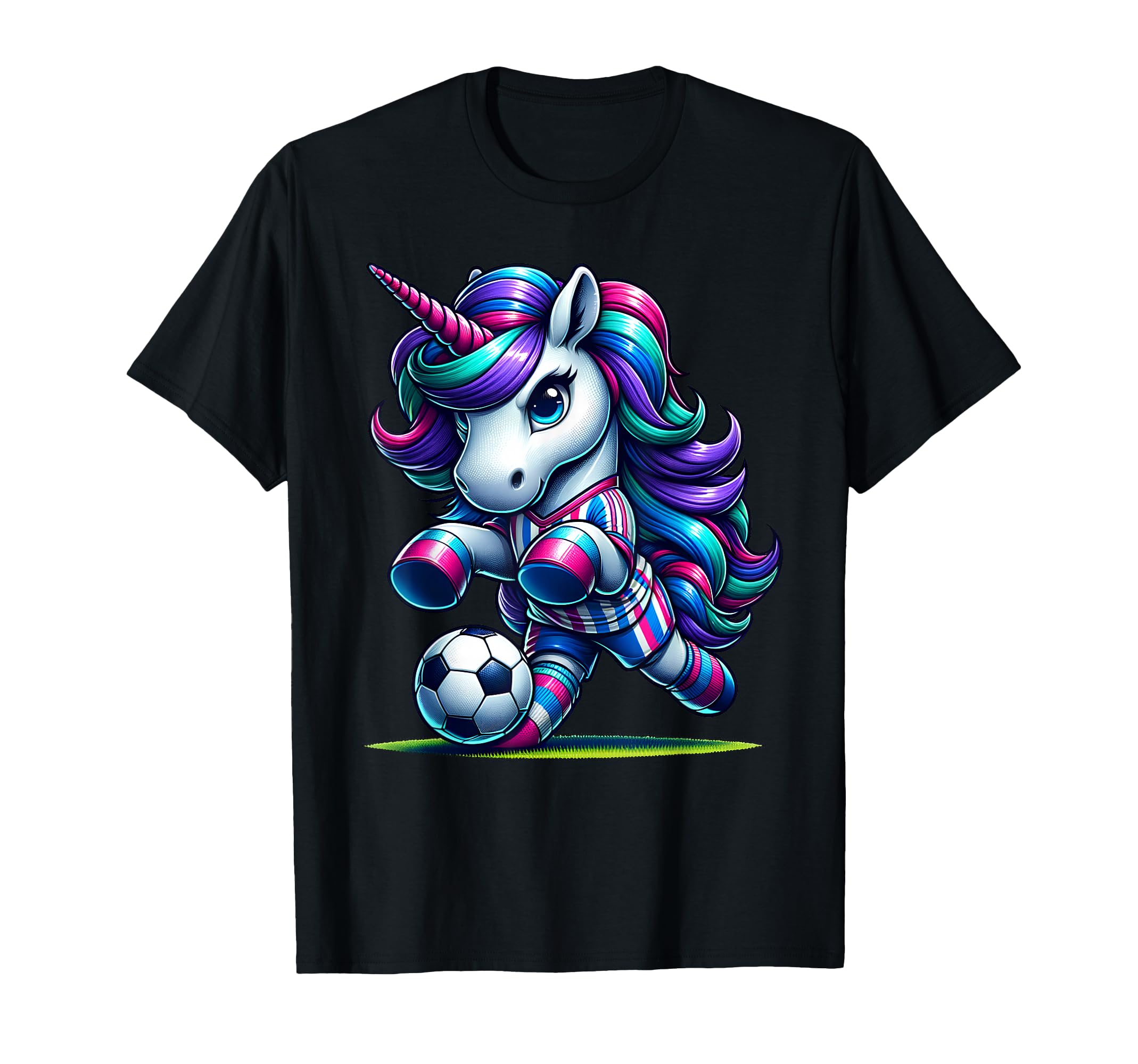 Soccer Unicorns Mom Aunt Sister T-Shirt - Minimalist Print Men Women - T-Shirt, Sweatshirt, Hoodie