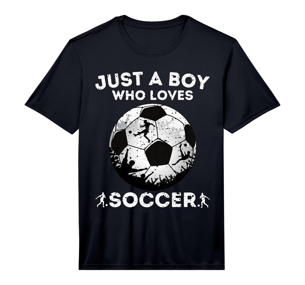 Just Who Loves Soccer Performance T-Shirt - Fun Novelty Design for Adults - T-Shirt, Sweatshirt, Hoodie