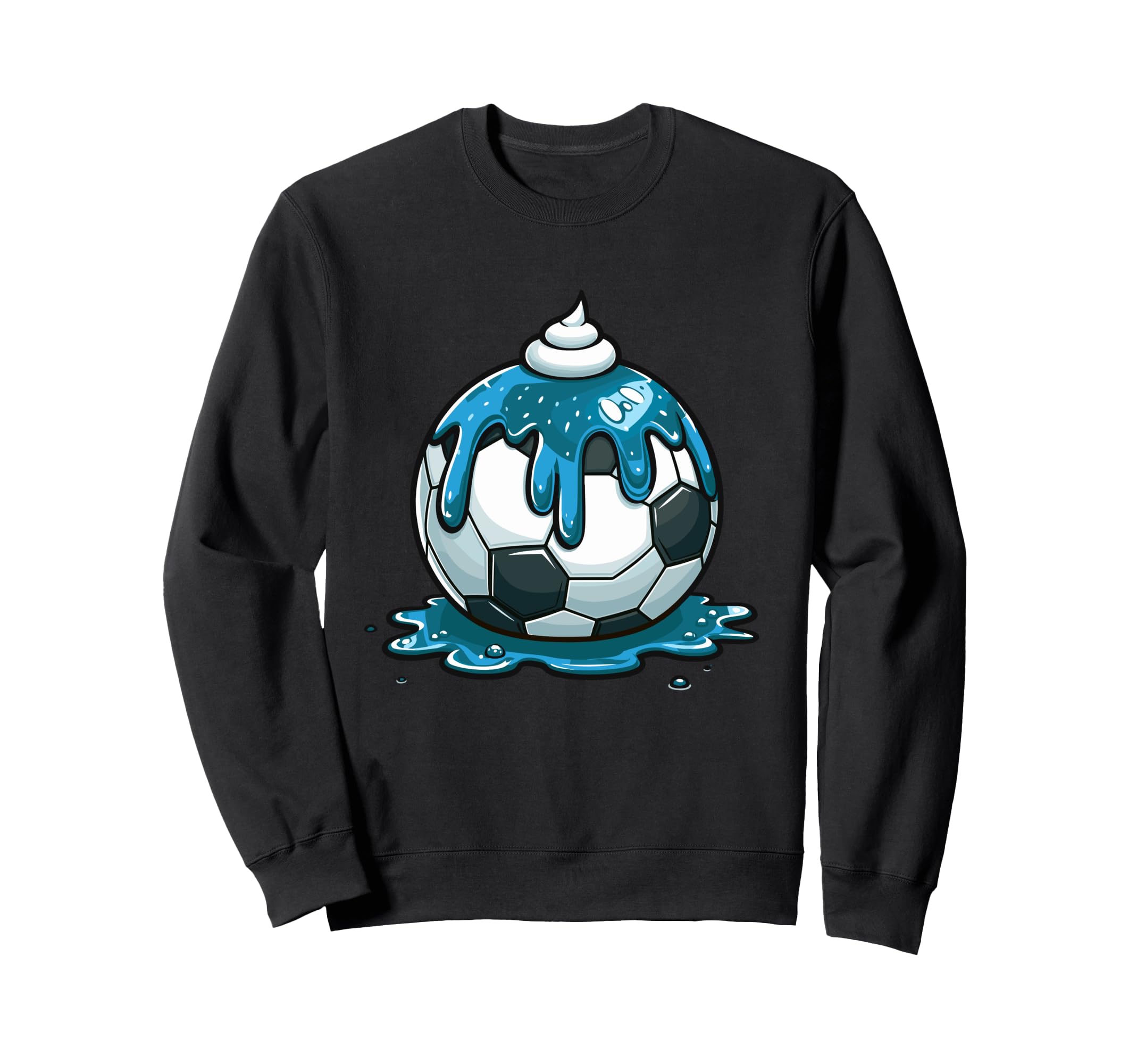 Soccer Drip Cream Drip Sweatshirt - Casual Everyday Wear for Adults - T-Shirt, Sweatshirt, Hoodie
