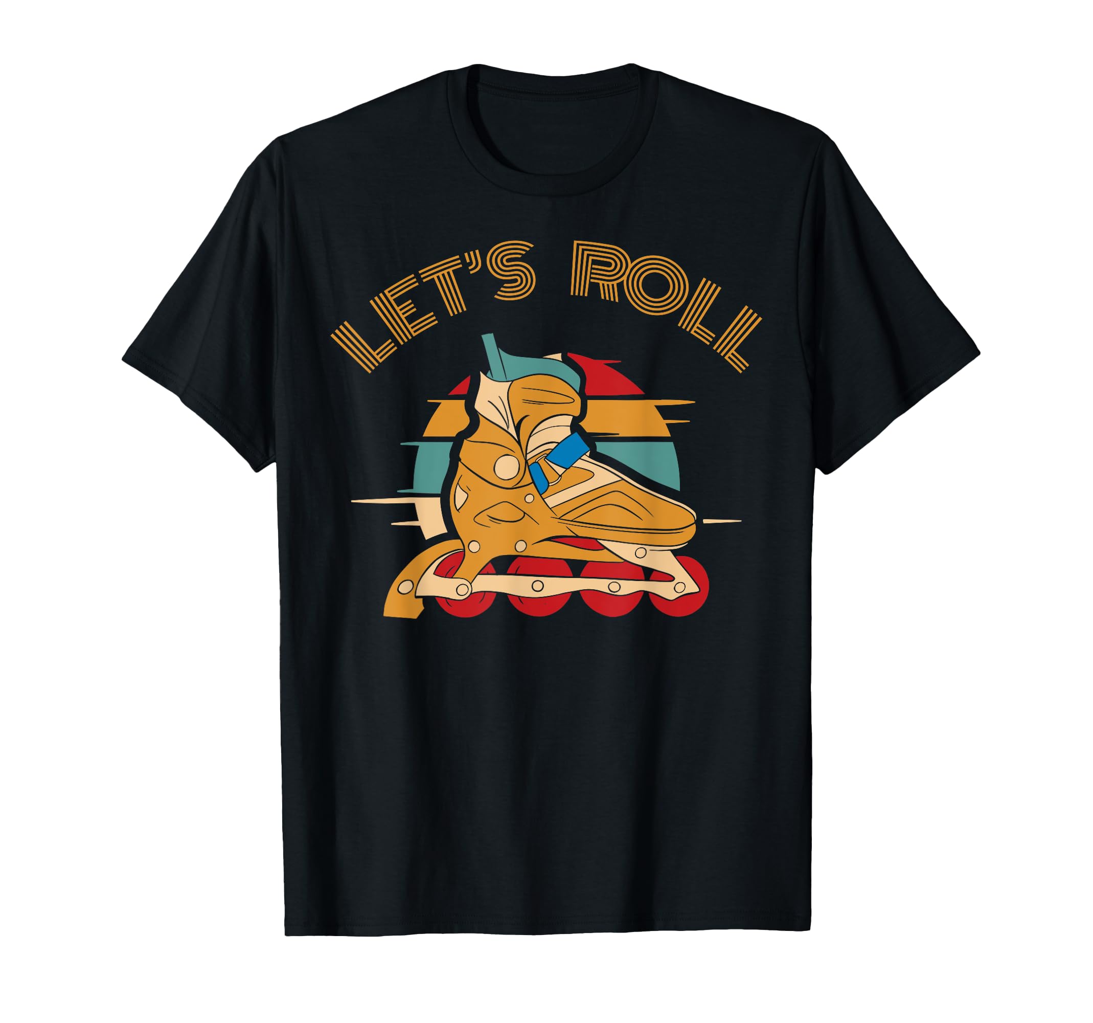 Inline Skating Skater Skate 70S T-Shirt - Casual Everyday Wear Men Women - T-Shirt, Sweatshirt, Hoodie