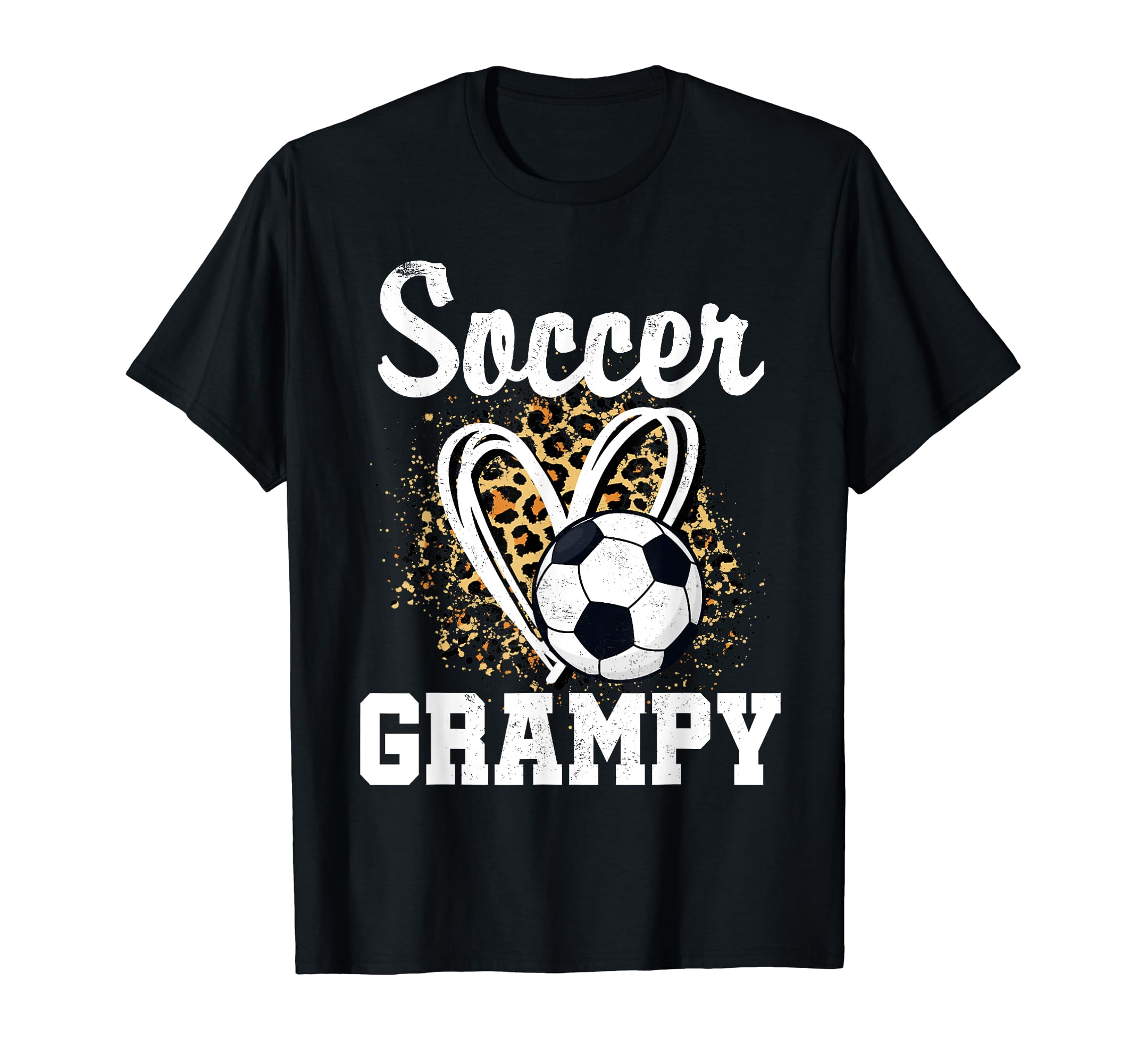 Soccer Grampy Leopard Heart Matching T-Shirt - Unique Graphic for Adults - T-Shirt, Sweatshirt, Hoodie