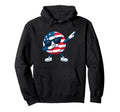 Dabbing Soccer American Ball Sports Hoodie - Aesthetic Graphic Men Women - T-Shirt, Sweatshirt, Hoodie