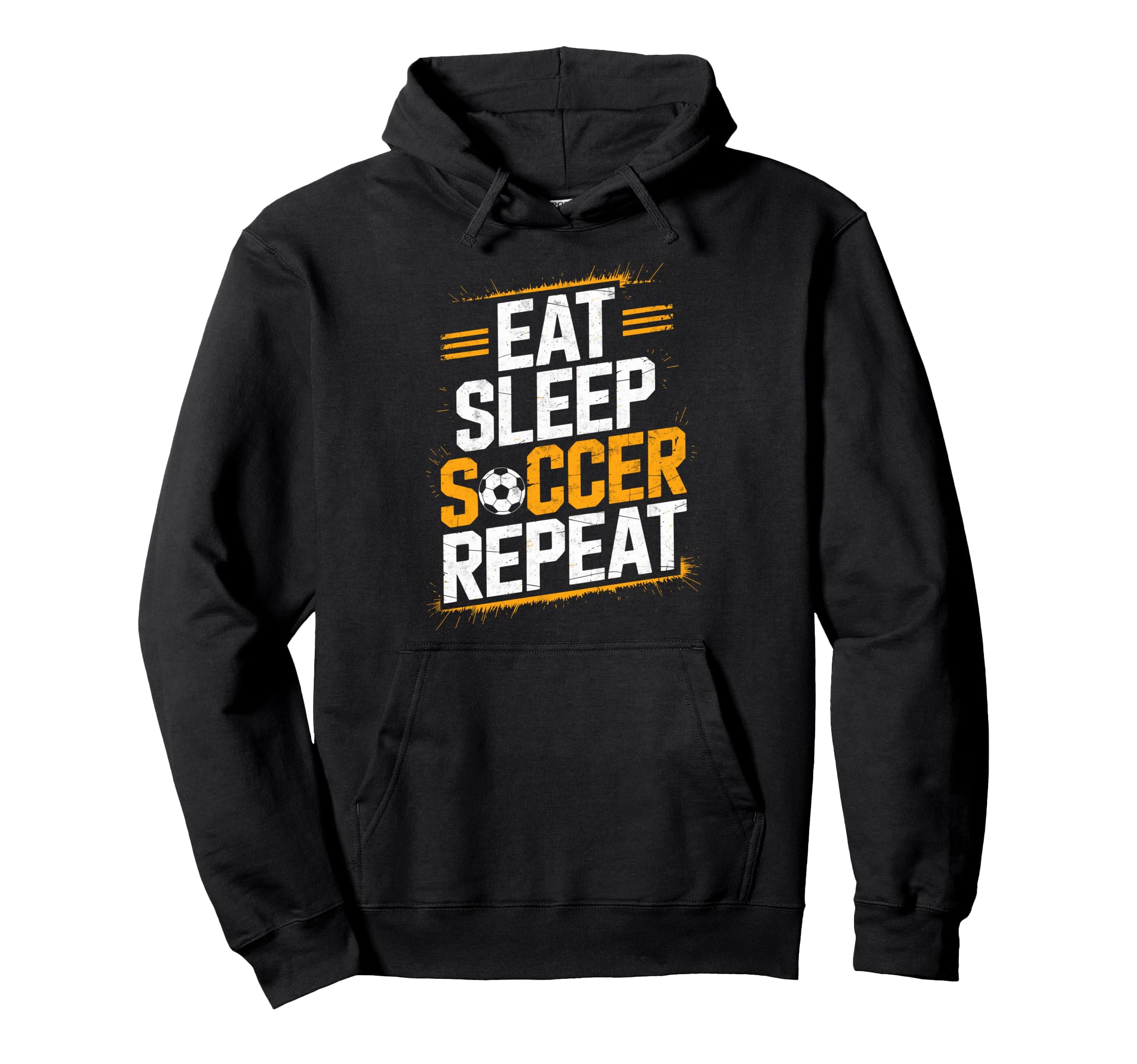 Eat Sleep Soccer Repet Goalie Player Hoodie - Streetwear Style Men Women - T-Shirt, Sweatshirt, Hoodie