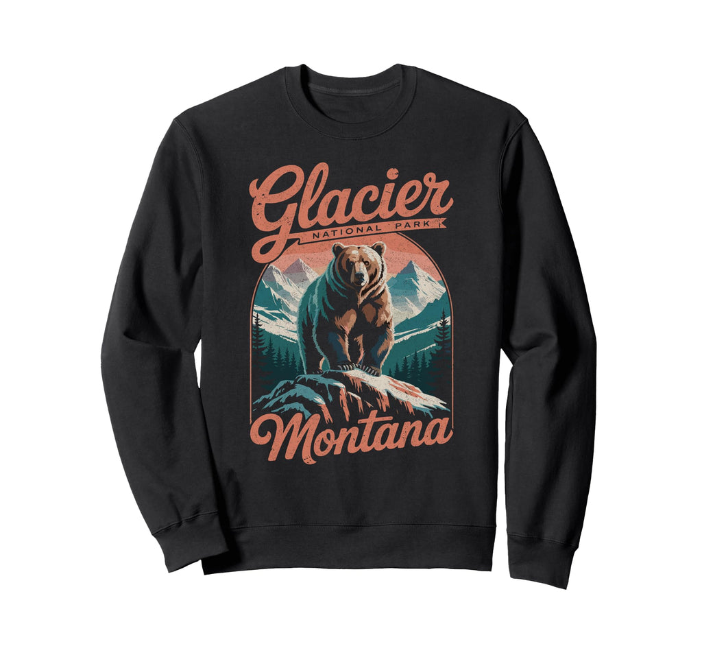 Glacier National Park Montana Usa Outdoor T-Shirt - Unique Graphic Unisex - T-Shirt, Sweatshirt, Hoodie