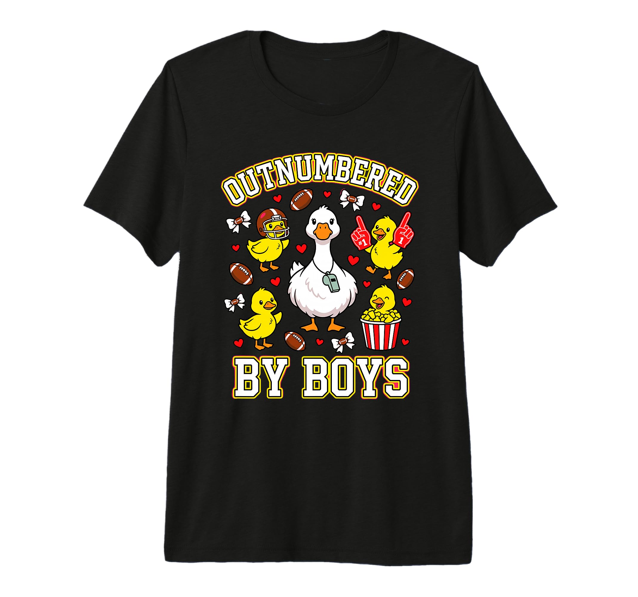 Outnumbered Ducklings Football T-Shirt - Streetwear Style for Adults - T-Shirt, Sweatshirt, Hoodie