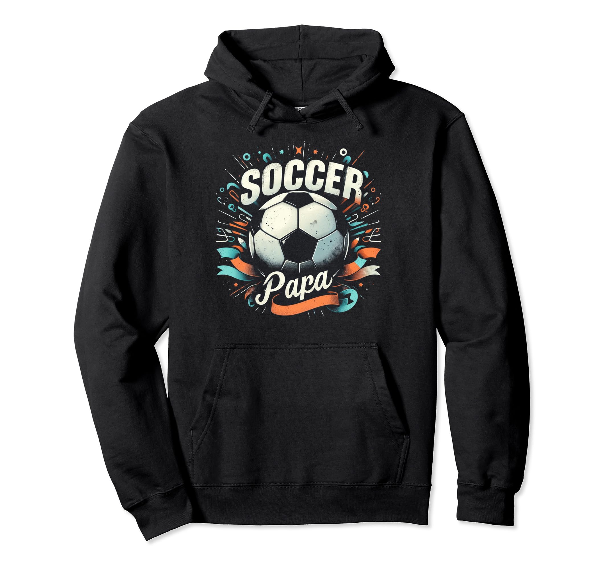 Soccer Papa Family Matching Dad Fathers Hoodie - Minimalist Print Unisex - T-Shirt, Sweatshirt, Hoodie