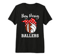 Busy Raising Ballers Funny Football T-Shirt - Unique Graphic Unisex - T-Shirt, Sweatshirt, Hoodie