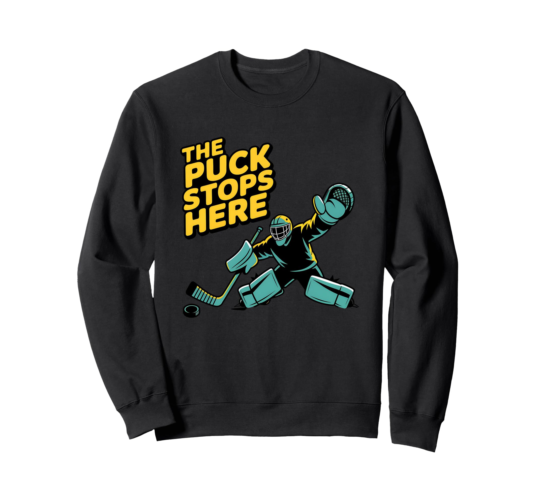 Hockey Player Puck Penalty Box Sweatshirt - Fun Novelty Design Men Women - T-Shirt, Sweatshirt, Hoodie