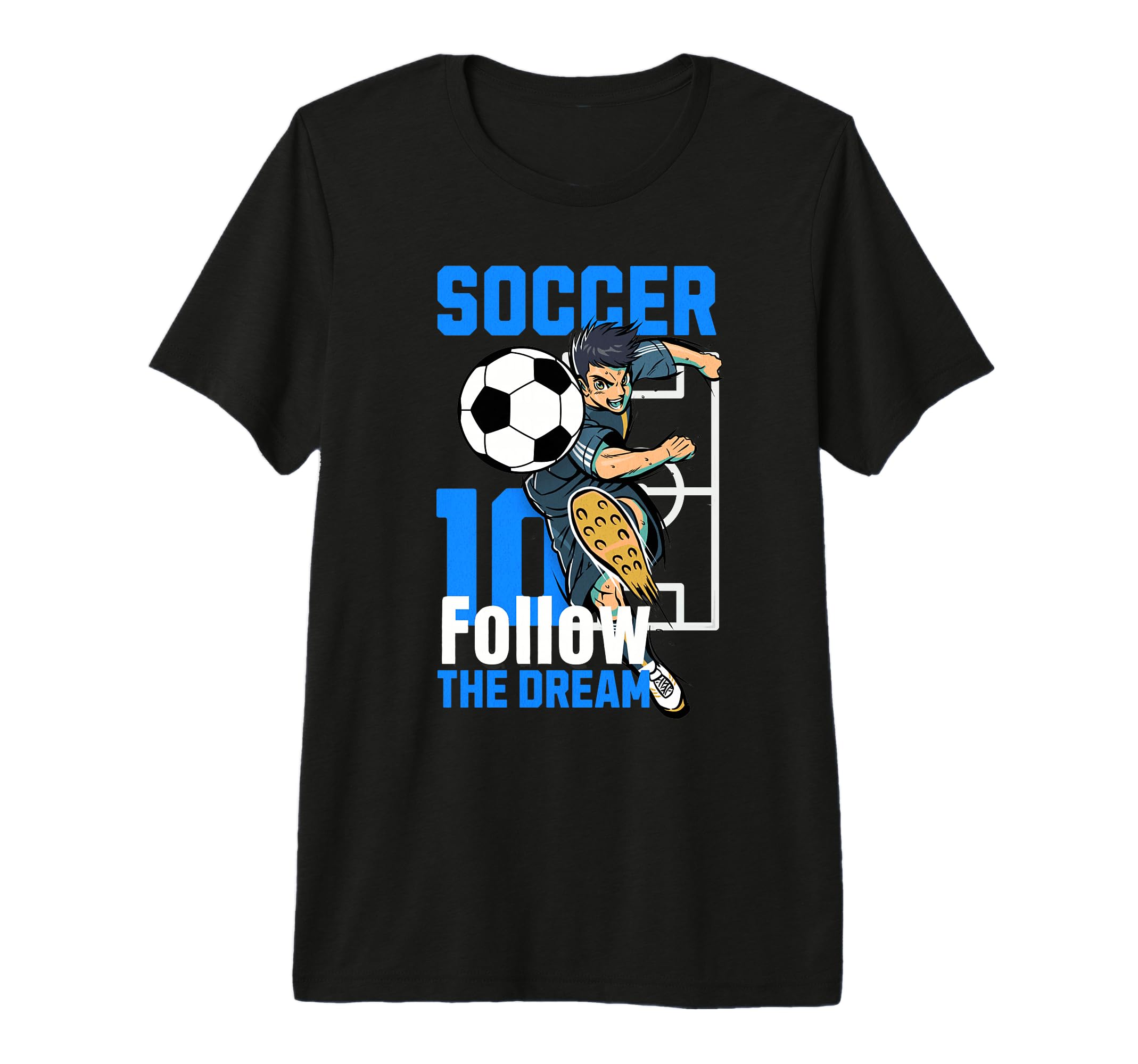 Mens Soccer Player Action Art Follow T-Shirt - Streetwear Style Unisex - T-Shirt, Sweatshirt, Hoodie