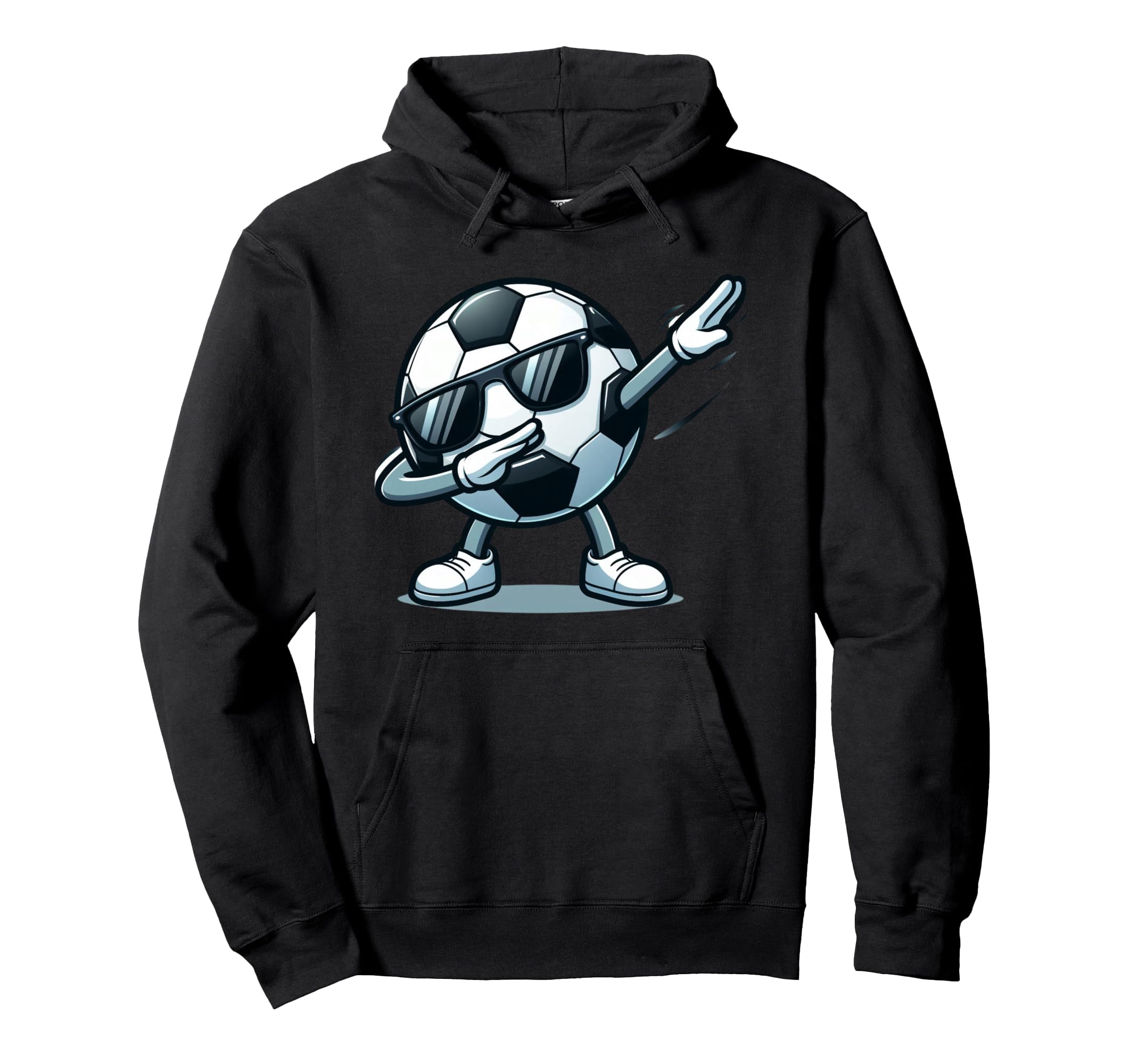 Dabbing Soccer Ball Funny Sports Player Hoodie - Custom Art Print Unisex - T-Shirt, Sweatshirt, Hoodie