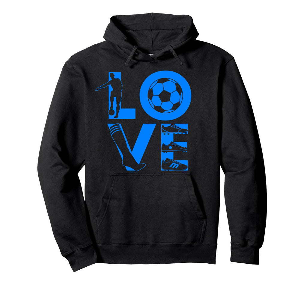 Soccer Love Gift Football Player Teens Hoodie - Graphic Print Unisex - T-Shirt, Sweatshirt, Hoodie