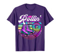 Rollin Into 9 Roller Skating Rink 9Th T-Shirt - Novelty Apparel for Adults - T-Shirt, Sweatshirt, Hoodie