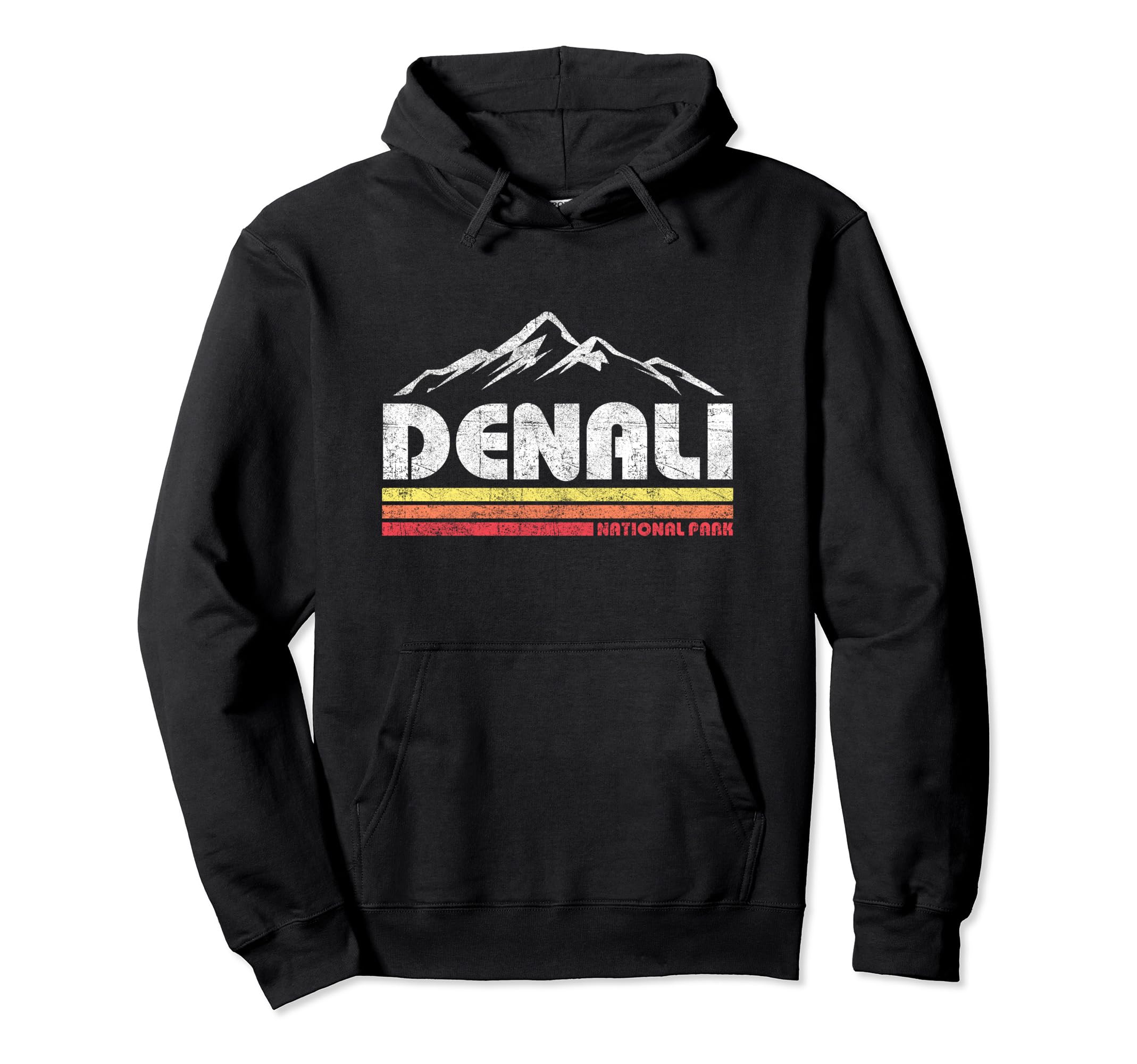 Mt Denali Alaska National Park Hoodie - Minimalist Print for Adults - T-Shirt, Sweatshirt, Hoodie