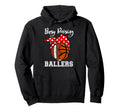 Busy Raising Ballers Funny Football Hoodie - Streetwear Style for Adults - T-Shirt, Sweatshirt, Hoodie
