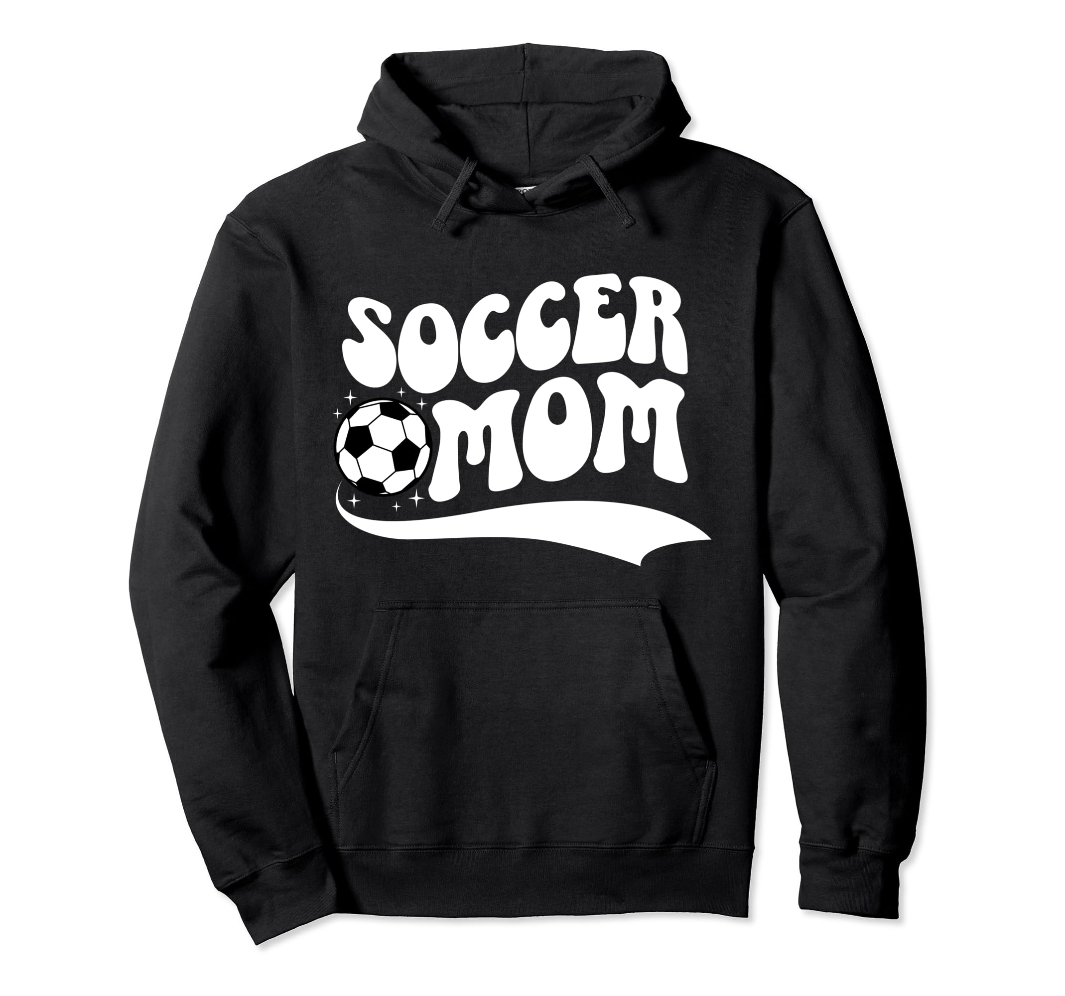 Soccer Mom Soccer Player Mother Groovy Hoodie - Fun Novelty Design Unisex - T-Shirt, Sweatshirt, Hoodie