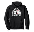 Grandpa Ballers Soccer Baseball Hoodie - Custom Art Print Men Women - T-Shirt, Sweatshirt, Hoodie
