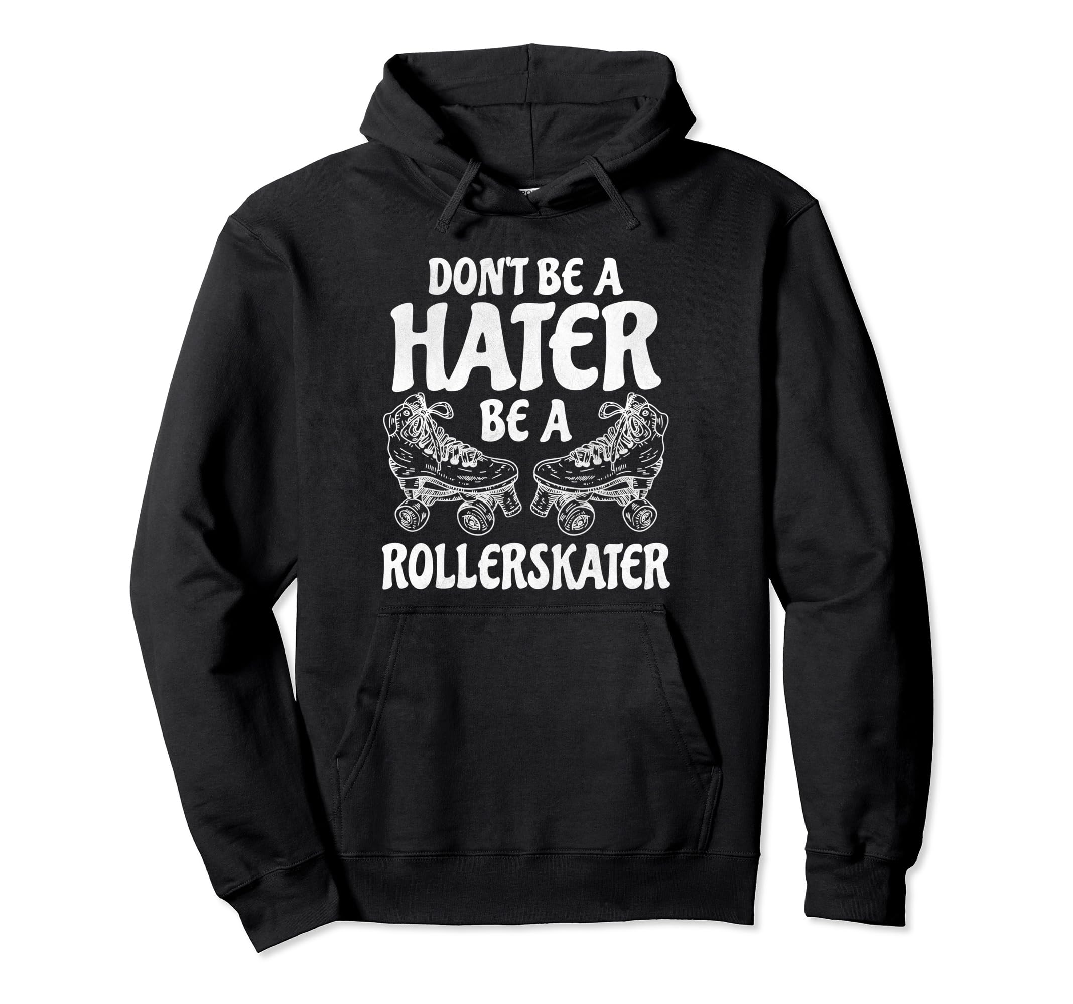 Distressed Funny Roller Skate Roller Hoodie - Fun Novelty Design Unisex - T-Shirt, Sweatshirt, Hoodie