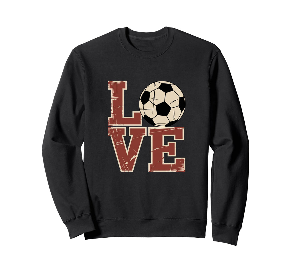 Love Soccer Football Sweatshirt - Minimalist Print for Adults - T-Shirt, Sweatshirt, Hoodie