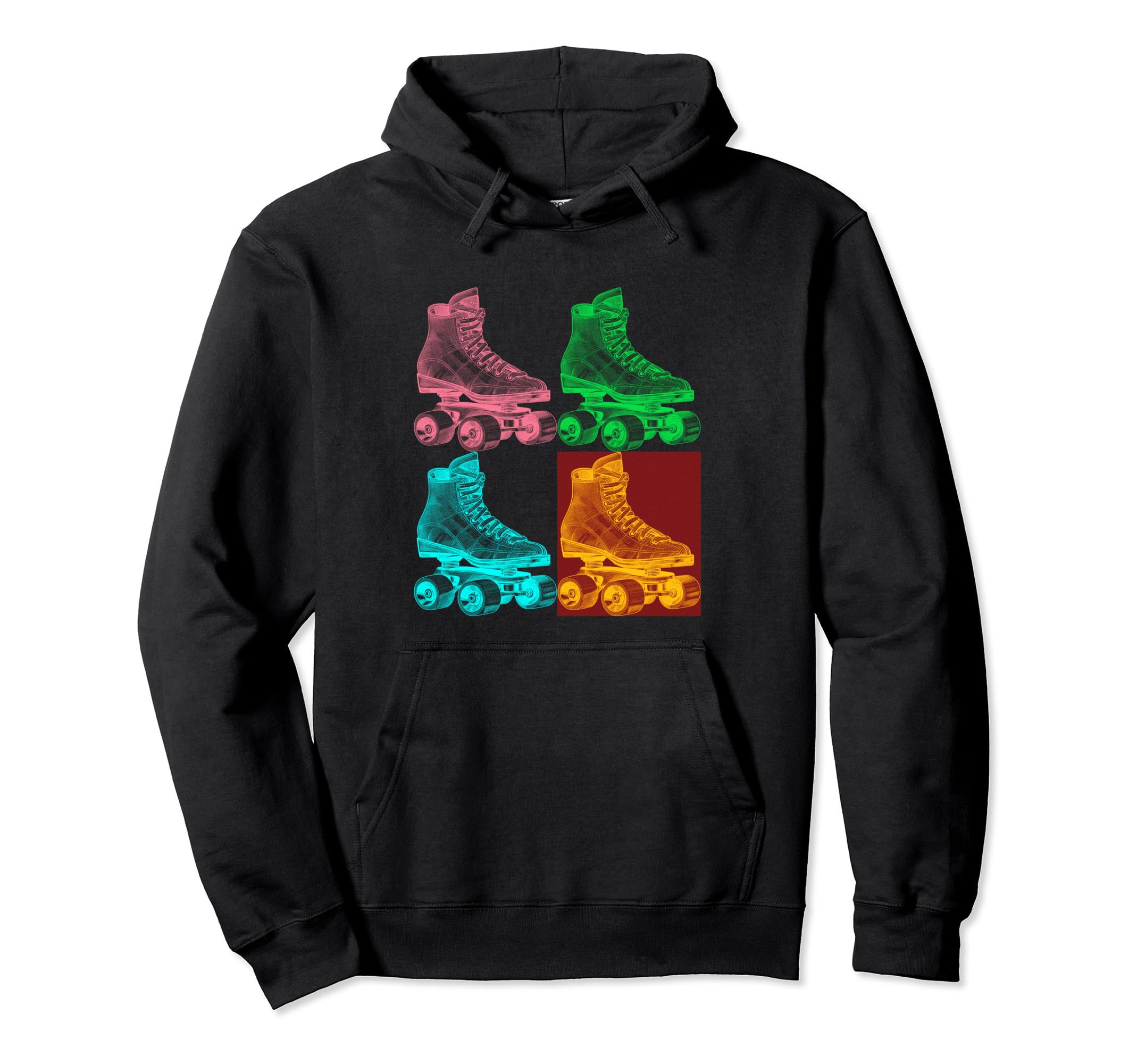 Roller Skate Awesome Skating Skater Hoodie - Graphic Print for Adults - T-Shirt, Sweatshirt, Hoodie