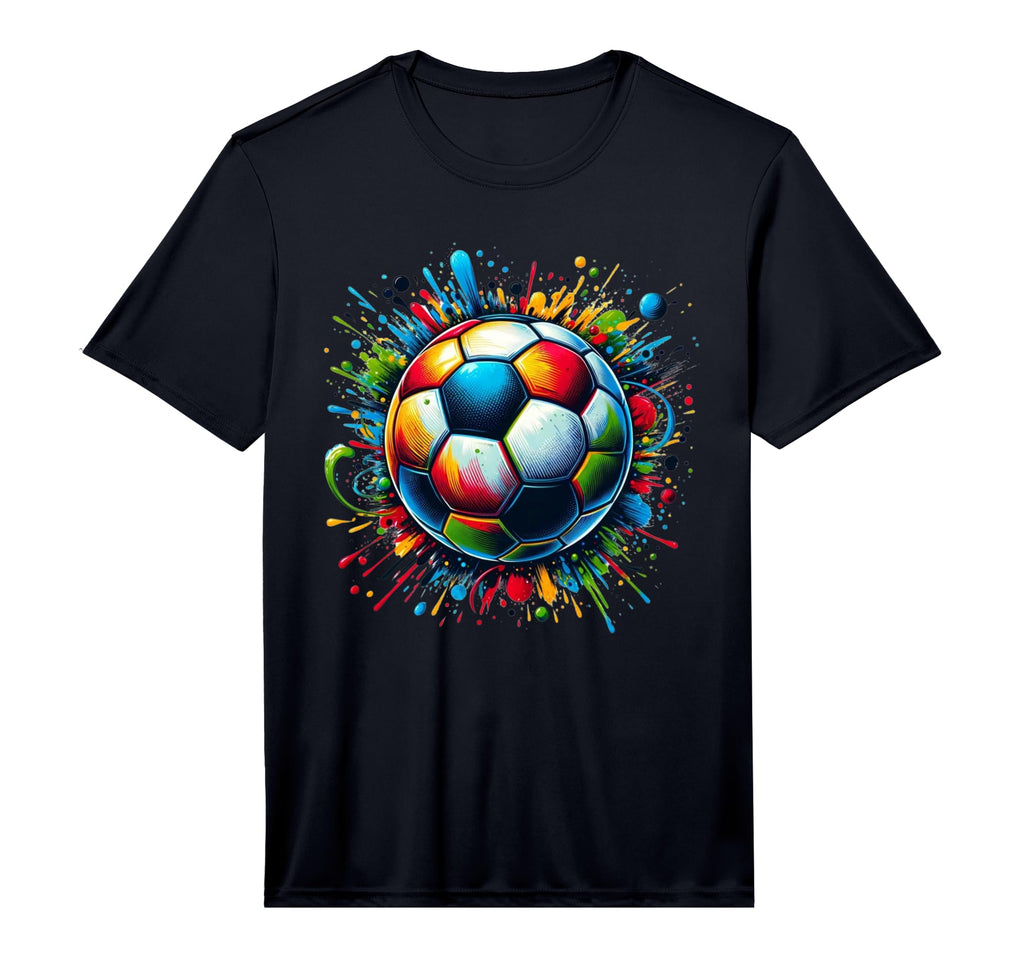 Soccer Ball Paint Splatter Soccer T-Shirt - Aesthetic Graphic Unisex - T-Shirt, Sweatshirt, Hoodie
