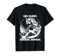 Eat Sleep Soccer Repeat Funny Soccer T-Shirt - Custom Art Print Unisex - T-Shirt, Sweatshirt, Hoodie