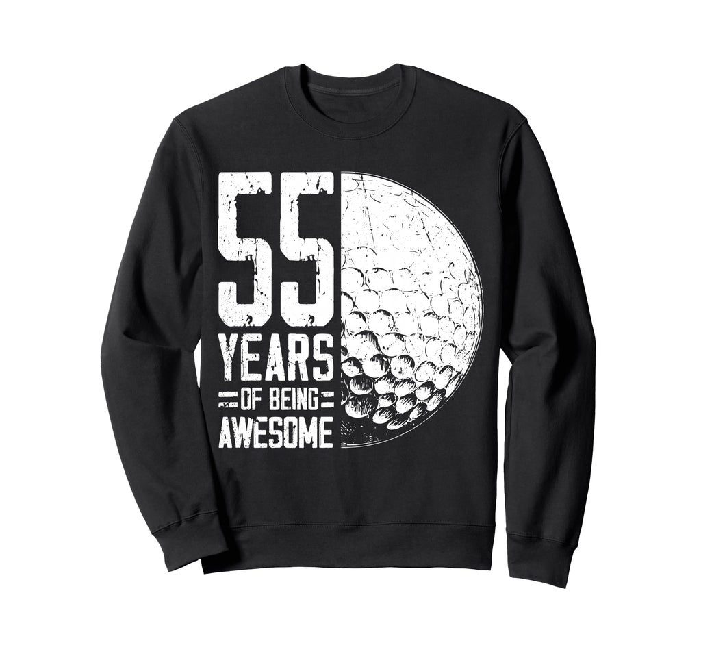 55Th Birthday Golf Player Golf 55 Sweatshirt - Aesthetic Graphic Unisex - T-Shirt, Sweatshirt, Hoodie