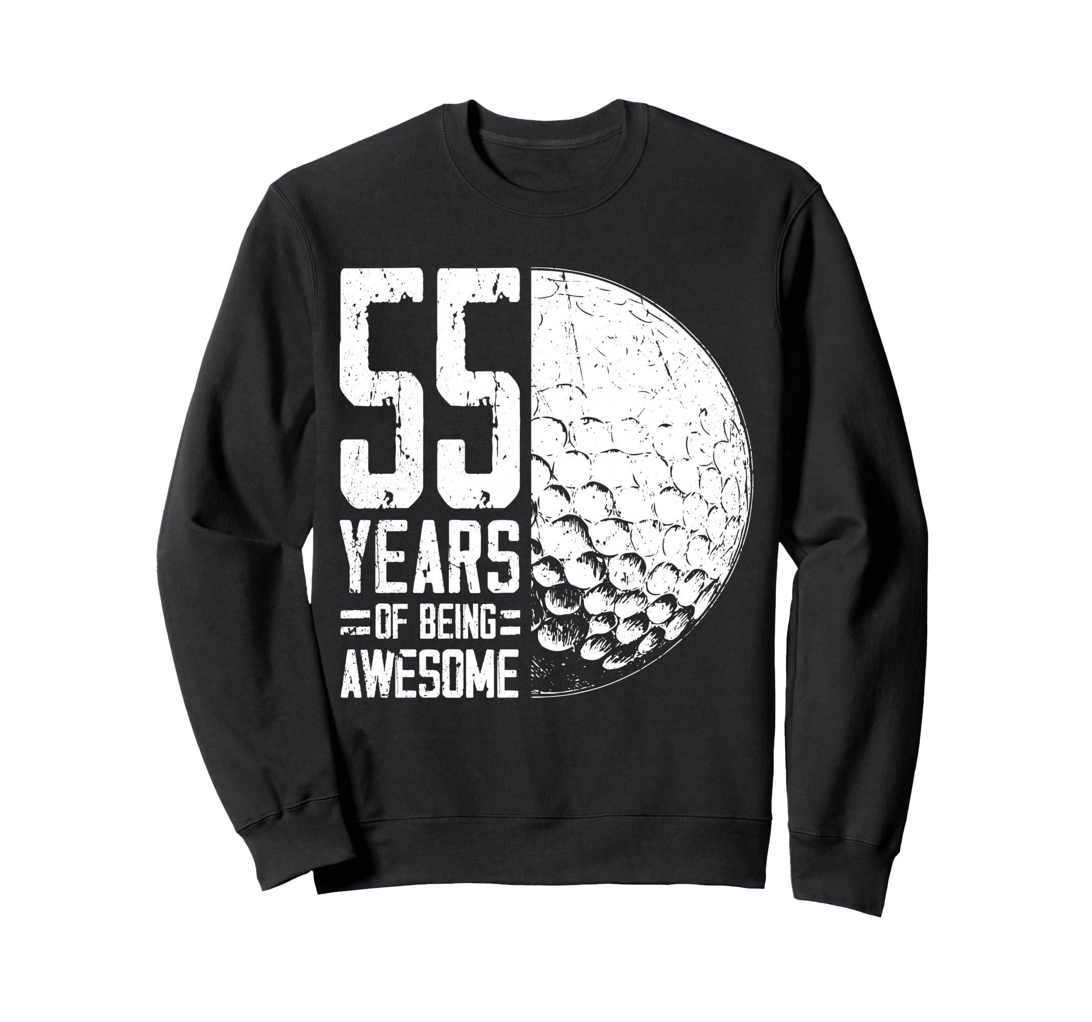 55Th Birthday Golf Player Golf 55 Sweatshirt - Aesthetic Graphic Unisex - T-Shirt, Sweatshirt, Hoodie